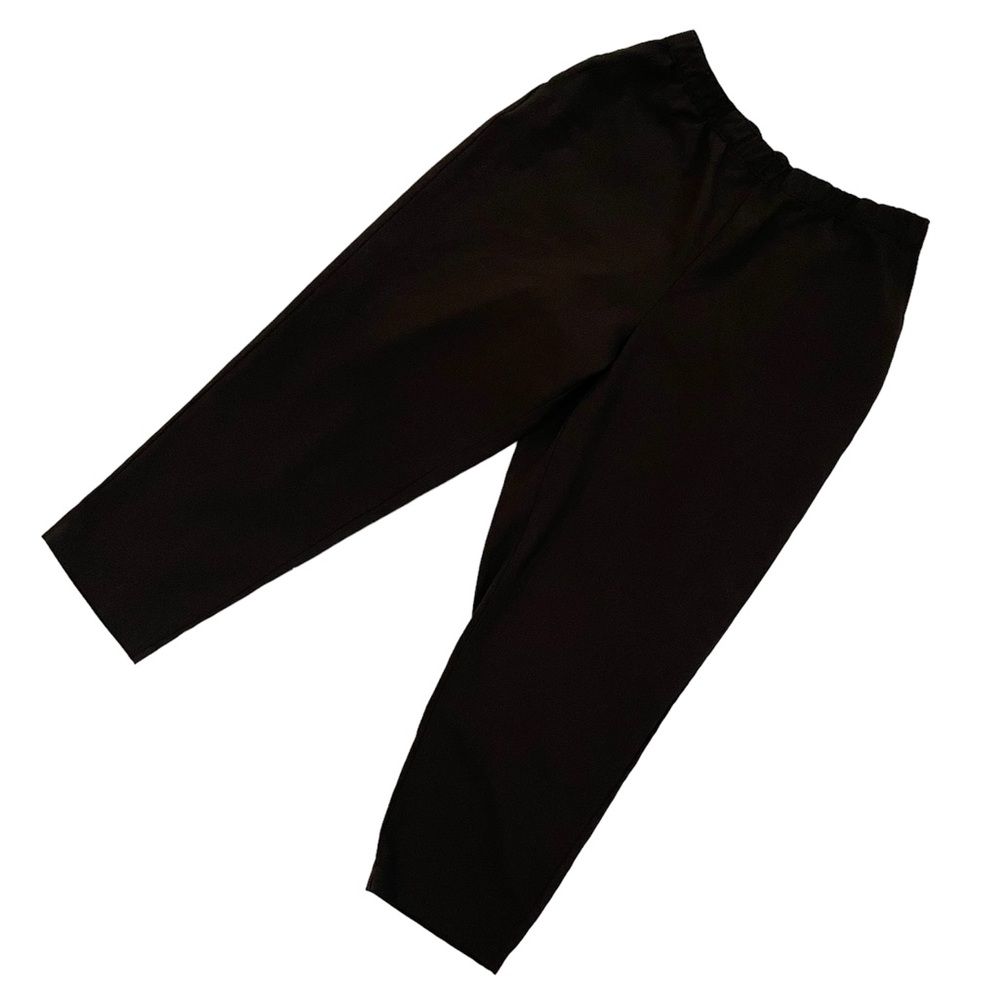 Vintage 80s Laura Scott loose fit dark brown pull on trousers